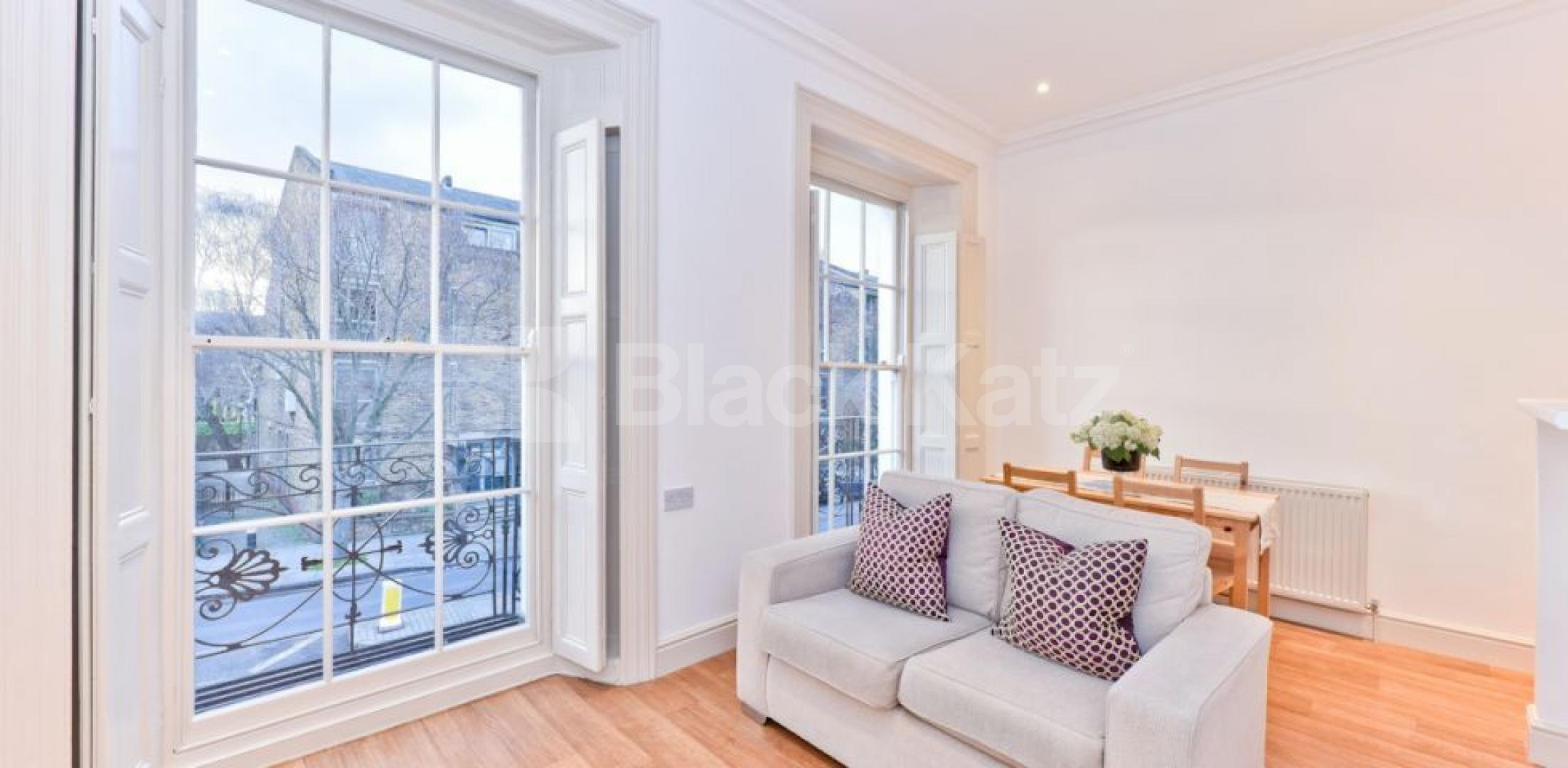 			STUNNING 1 BEDROOM PERIOD CONVERSION IN ISLINGTON, 1 Bedroom, 1 bath, 1 reception Flat			 Liverpool Road, ISLINGTON-BARNSBURY-HIGHBURY